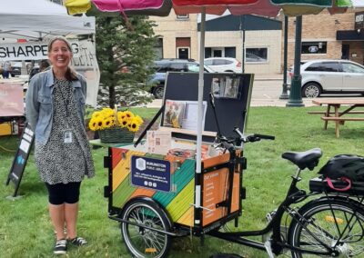Book Bike at Farmer's Market